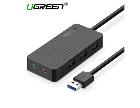 Внешняя карта + активный хаб USB 3.0 Ugreen (UG-30421)