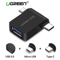 Переходник OTG USB 3.0 Type-C Micro USB Ugreen (UG-30453)