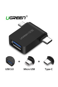 Переходник OTG USB 3.0 Type-C Micro USB Ugreen (UG-30453)