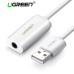 Зовнішня карта USB 2 в 1 AUX Ugreen (UG-30712)