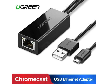 USB Ethernet адаптер для Google Chromecast 100 Мбит/с Ugreen (U-30985)