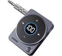 Блютуз адаптер для автомагнитолы UGREEN Bluetooth 5.4 Stereo Aux дисплей 20 часов (UG-35003)