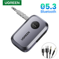 Бездротовий автомобільний адаптер Ugreen Bluetooth 5.3 AUX 3.5 мм стерео (UG-35054)