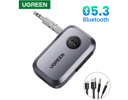 Беспроводной автомобильный адаптер Ugreen Bluetooth 5.3 AUX 3.5 мм стерео (UG-35054)