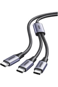  Кабель 100W 5A PD Type-C Type-C 2 в 1 Ugreen для быстрой зарядки 1.5 м (35087)