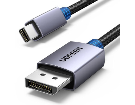 Кабель UGREEN Mini DisplayPort to DisplayPort 1.4 8k 60hz 4k 240hz Thunderbolt 2 двунаправленный 1.5 м (UG-35283)