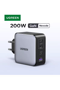  Зарядное устройство Type-C 200W UGREEN Nexode GaN PD 3.1 QC4.0 (UG-35539)