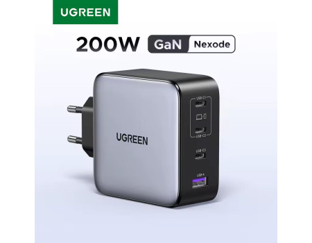 Зарядний пристрій Type-C 200W UGREEN Nexode GaN PD 3.1 QC4.0 (UG-35539)