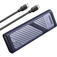 Зовнішній кейс для SSD M2 NVMe SATA UGREEN 20 Гбіт/с USB 3.2 алюміній (UG-35576)