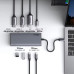 UGREEN Revodok 8 в 1 Type-C хаб для 1-2-3 моніторів HDMI DisplayPort 4k 60hz 10 Гбіт/с (UG-35625)