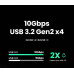 UGREEN Revodok 8 в 1 Type-C хаб для 1-2-3 моніторів HDMI DisplayPort 4k 60hz 10 Гбіт/с (UG-35625)