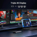 UGREEN Revodok 8 в 1 Type-C хаб для 1-2-3 моніторів HDMI DisplayPort 4k 60hz 10 Гбіт/с (UG-35625)