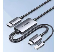 Кабель HDMI to DisplayPort 1.4 8k 60hz 4k 120hz 2k 240hz Ugreen ПК PS5 Xbox 1.5 м (UG-35846)