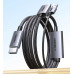 Кабель HDMI to DisplayPort 1.4 8k 60hz 4k 120hz 2k 240hz Ugreen ПК PS5 Xbox 1.5 м (UG-35846)