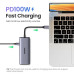 Хаб для двух мониторов 2 x HDMI 4k Type-C Ugreen 7-в-1 PD 100W Thunderbolt 4 (UG-35897)