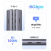 Хаб для двух мониторов 2 x HDMI 4k Type-C Ugreen 7-в-1 PD 100W Thunderbolt 4 (UG-35897)