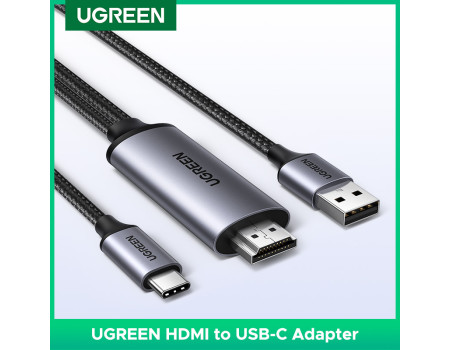 Кабель HDMI Type-C Thunderbolt 5/4/3 4k 60hz 1080P 120hz Ugreen для PS5 Xbox AR/XR гарнітур 2 м (UG-35984A)