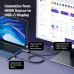 Кабель HDMI Type-C Thunderbolt 5/4/3 4k 60hz 1080P 120hz Ugreen для PS5 Xbox AR/XR гарнітур 2 м (UG-35984A)