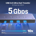 Перемикач на 4 комп'ютери до 1 монітора Switch HDMI 2.1 Ugreen 8k 60hz USB 3.0 (UG-35986)