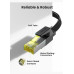 Кабель Cat 7 RJ45 10 Гбіт/с 600 МГц Ethernet патч-корд Ugreen 1 метр плоский (UG-40159)