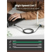 Кабель Cat 7 RJ45 10 Гбіт/с 600 МГц Ethernet патч-корд Ugreen 1 метр плоский (UG-40159)