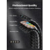 Кабель Cat 7 RJ45 10 Гбіт/с 600 МГц Ethernet патч-корд Ugreen 1 метр плоский (UG-40159)