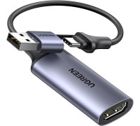  Карта видеозахвата UGREEN 4k 30hz HDMI to USB-A/USB-C Full HD 1080P 30hz (UG-40189)