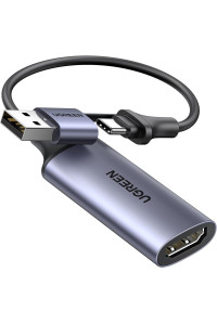 Карта видеозахвата UGREEN 4k 30hz HDMI to USB-A/USB-C Full HD 1080P 30hz (UG-40189)