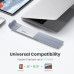 Подставка для ноутбука и планшета Ugreen регулируемая складная с чехлом (silver)