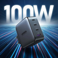 Быстрое зарядное устройство Ugreen GaN X 100W 3 Type-C+USB-A PD 3.0 QC4.0 (UG-40747)