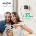 Быстрое зарядное устройство Ugreen GaN X 100W 3 Type-C+USB-A PD 3.0 QC4.0 (UG-40747)