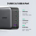 Быстрое зарядное устройство Ugreen GaN X 100W 3 Type-C+USB-A PD 3.0 QC4.0 (UG-40747)