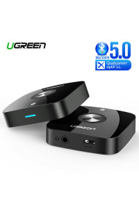 Ugreen Bluetooth ресивер aptX Low Latency AUX Hi-Fi Bluetooth 5.0 (UG-40758)