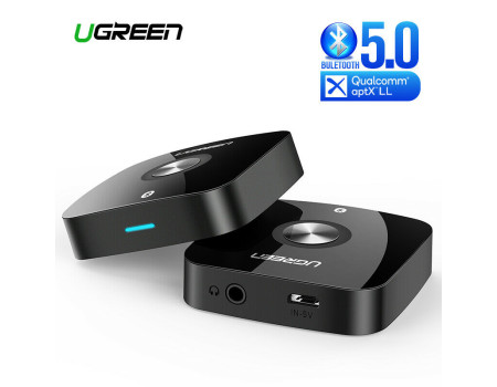 Ugreen Bluetooth ресивер aptX Low Latency AUX Hi-Fi Bluetooth 5.0 (UG-40758)
