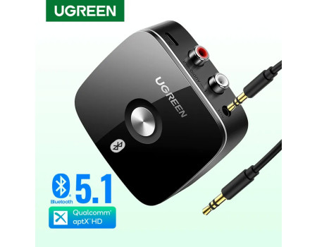 Bluetooth адаптер Ugreen HI-FI aptX HD AUX RCA Bluetooth 5.1 приемник (UG-40759)