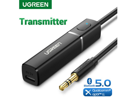 Ugreen Bluetooth 5.0 передавач Hi-Fi aptX LL transmitter 3.5 мм (UG-40761)