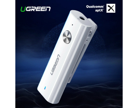 Ugreen Bluetooth AUX адаптер 4.2 aptX с функцией громкой связи (UG-40854E)
