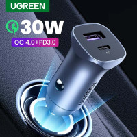 Зарядка для авто 30W PD Quick Charge 4.0 PPS Ugreen (UG-40858)