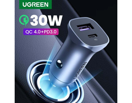 Зарядка для авто 30W PD Quick Charge 4.0 PPS Ugreen (UG-40858)