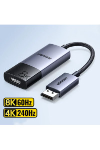 Переходник DisplayPort HDMI 2.1 8K 60hz 4K 240hz 2K 240hz 144hz DP 1.4 Ugreen (40948)