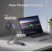 UGREEN Type-C хаб Revodok Pro 6-в-1 USB 3.2 10 Гбіт/с 4K 60 Гц HDMI PD100W RJ45 (UG-45364)
