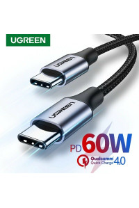 Кабель Ugreen Type C Type C 3A 60W PD QC 4.0 (50150/50152)