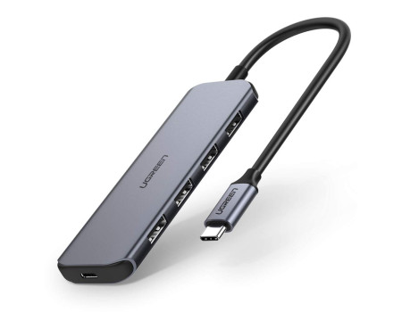 USB Хаб Ugreen 5 в 1 Type C USB 3.0 PD 60W (UG-50312)
