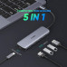 USB Хаб Ugreen 5 в 1 Type C USB 3.0 PD 60W (UG-50312)