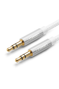 Кабель 3.5 3.5 мм AUX Hi-Fi Ugreen 1 метра White (UG-50366)