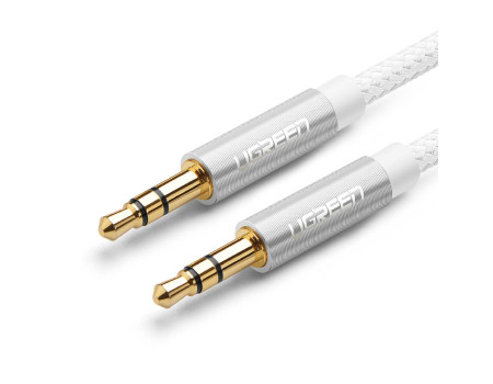 Кабель 3.5 3.5 мм AUX Hi-Fi Ugreen 1 м White (UG-50366)