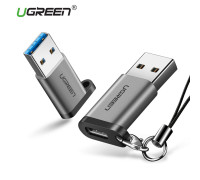 Переходник Type-C USB 3.0 Ugreen алюминий брелок (UG-50533)