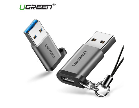 Перехідник Type-C USB 3.0 Ugreen алюміній брелок (UG-50533)