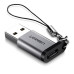 Перехідник Type-C USB 3.0 Ugreen алюміній брелок (UG-50533)