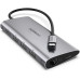 Ugreen TYPE-C хаб 8-в-1 USB 3.0 HDMI Gigabit Ethernet картрідер Sd/tf PD 100w